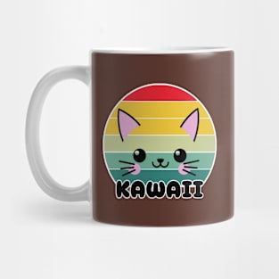Kawaii Cat Face Mug